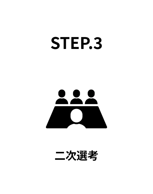 STEP3：二次選考