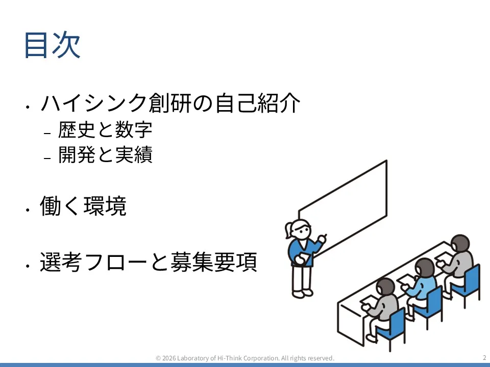 働く環境のスライド02