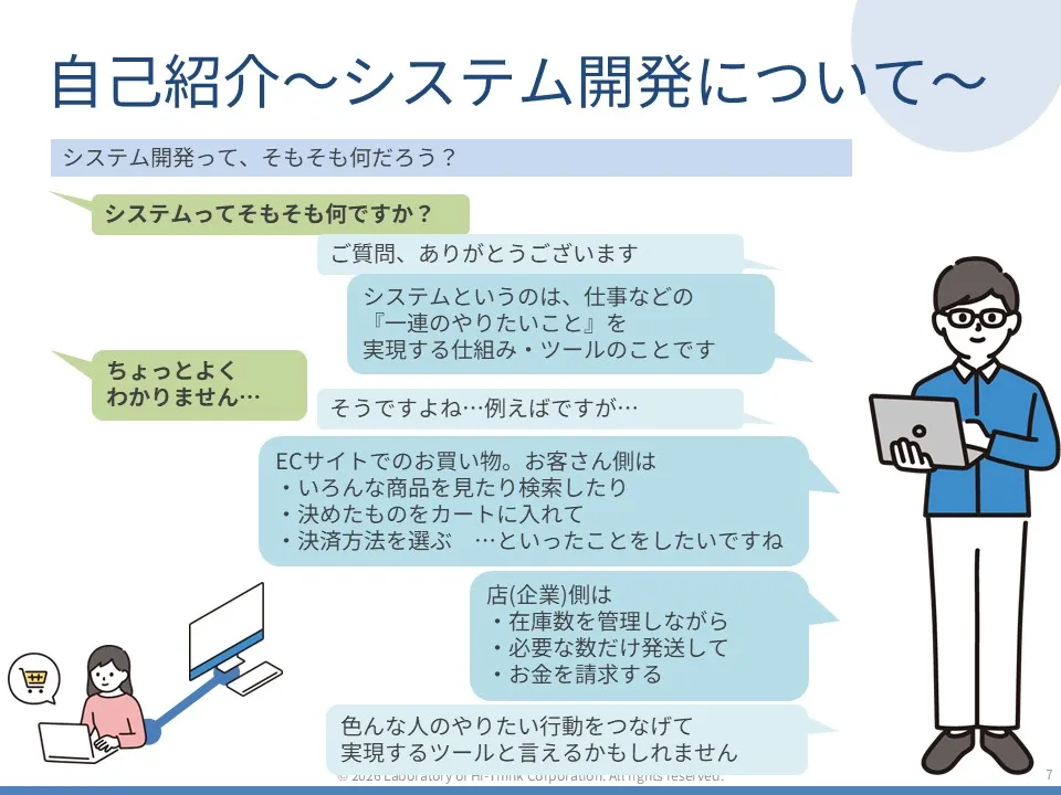働く環境のスライド07